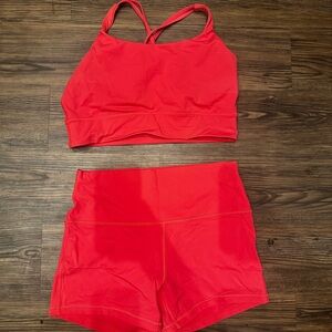 Lululemon Athletica Sports Bra and Shorts Set